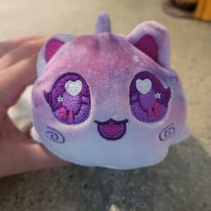 Aphmau Galaxy Themed Purple and Pink Meemeow Cat Plush Toy - GUC
